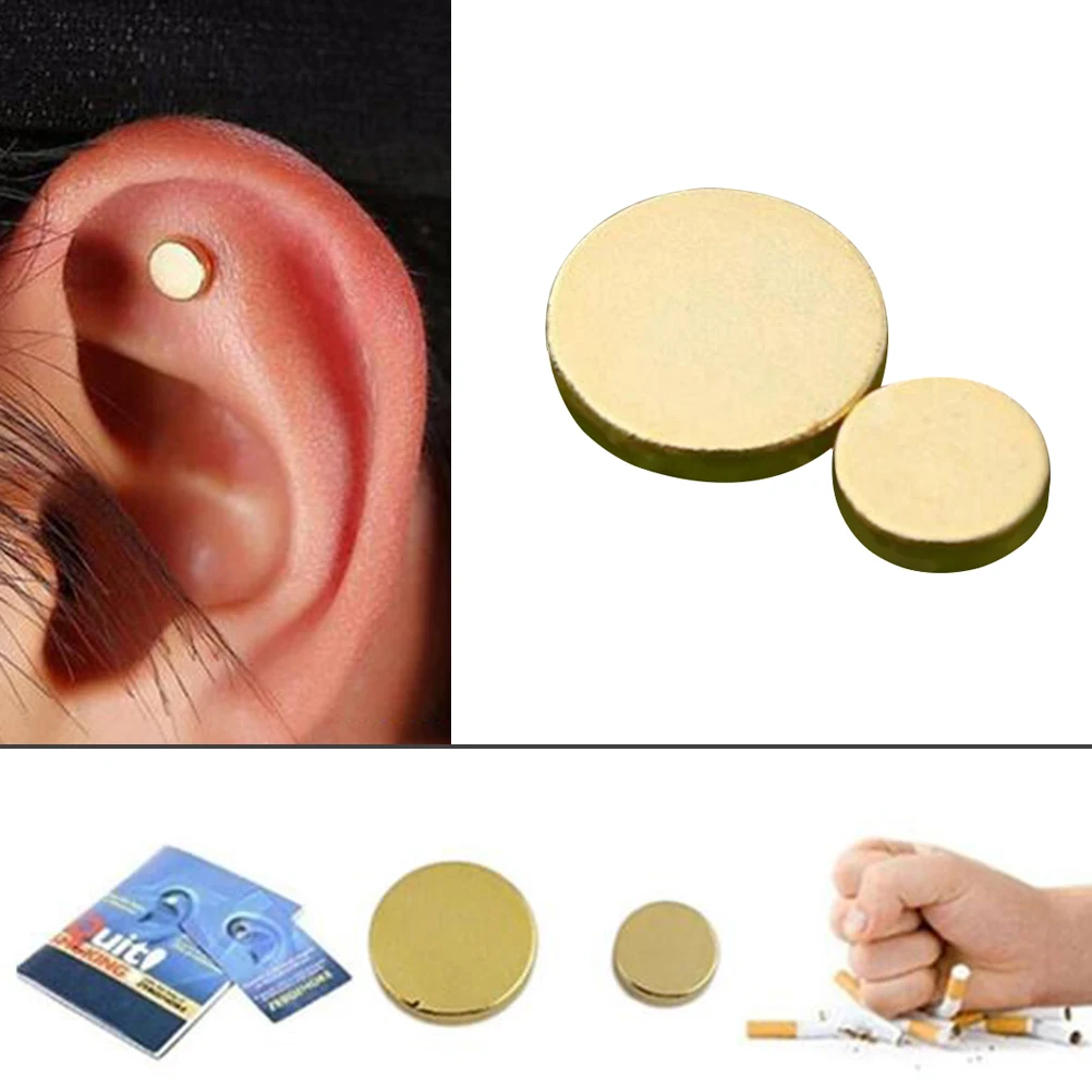 

1 Pair Health Care Quit Smoking Stop Smoking Magnet Smoke Magnet Magnetic Therapy Ear Auricular Loss Weight Acupressure