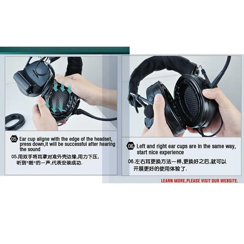 Tactical Earmuffs Silicone Or Sponge For Z-Tactical Sordin Headphones Comtac I II III Headset Accessories