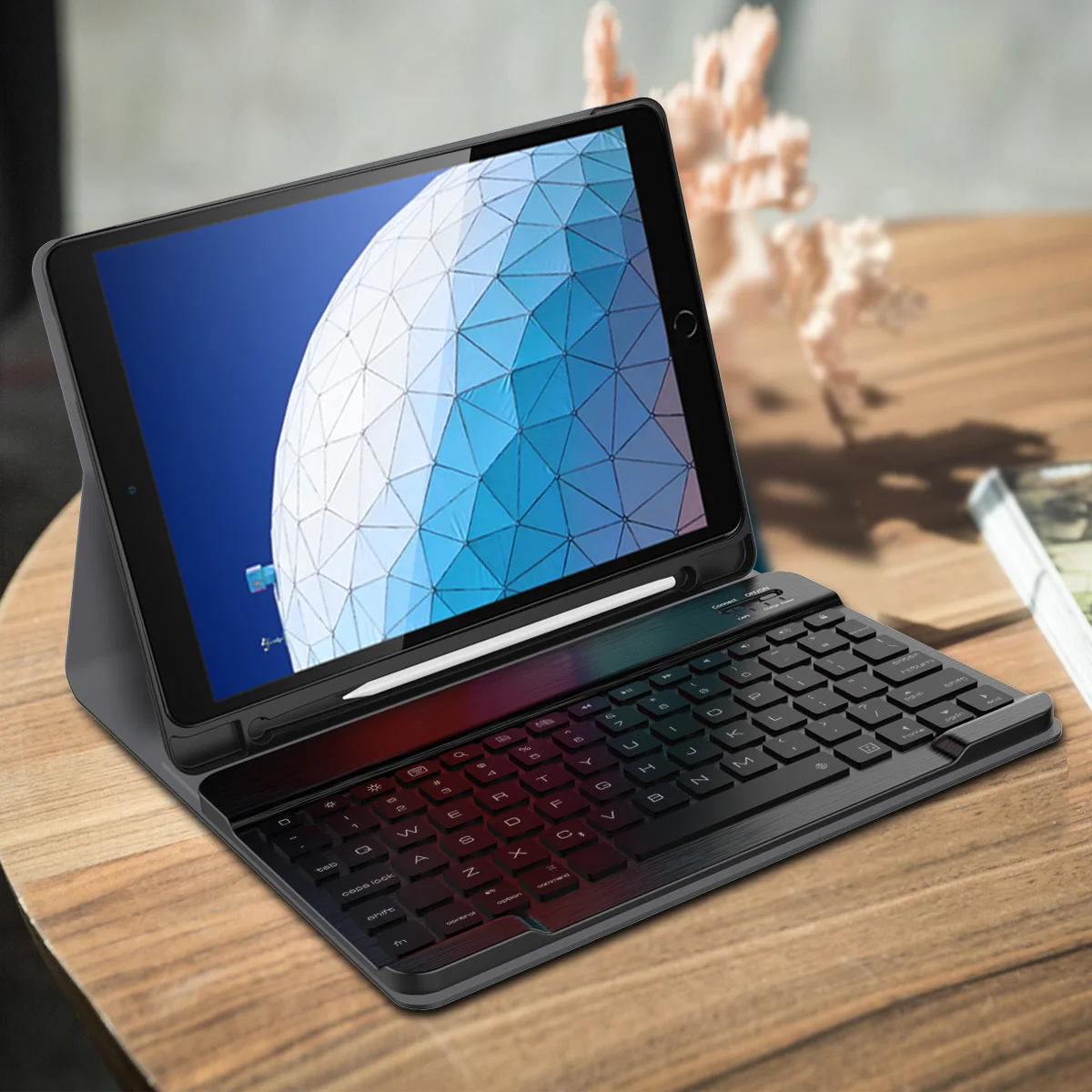 Для iPad Air 3 2019 съемный чехол с беспроводной клавиатурой Bluetooth кожаный флип для