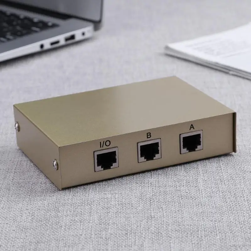 Новое поступление 2 порта RJ45 LAN CAT сетевой переключатель внутренний внешний