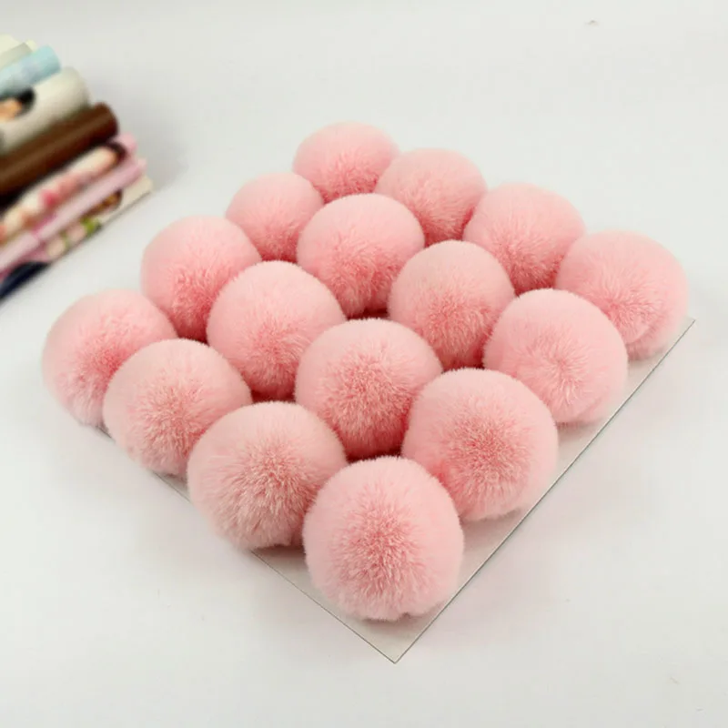 

12colors 2PCS Artificial Fake Fur Ball warm For Clothes Bag Hats Caps DIY Craft Decoration Lovely For Girls Accessories