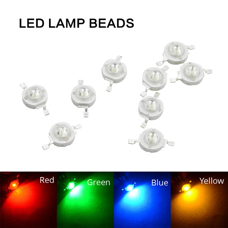 50 100 шт. светодиодный COB Чип диоды светильник SMD DIY Высокая мощность 3 Вт Зеленый
