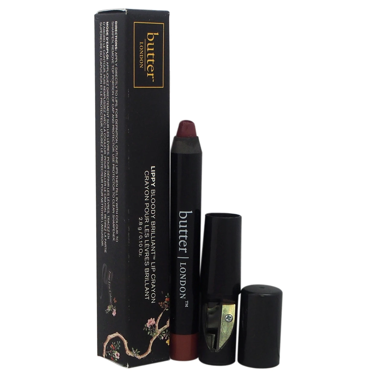 Кровавый Блестящий карандаш для губ Toff by Butter London женщин помада 0 10 унц.| |
