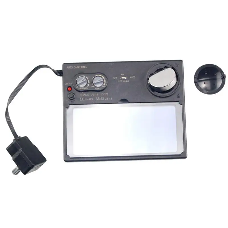 

Solar Energy Auto Darkening Welding Helmet Mask Welder Cap Lens Filter Goggles Lens Adjustable Sensitivity LED Lights