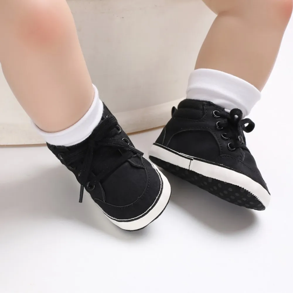 Обувь для маленьких девочек, кроссовки с мягкой подошвой для новорожденных, хлопковая кожаная обувь для маленьких мальчиков 0-18 месяцев