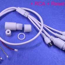 LAN cable for CCTV IP camera board module 1x RCA connectors(audio) 1x Reset Key LAN cable for CCTV IP camera board module 1x RCA connectors(audio) 1x Reset Key