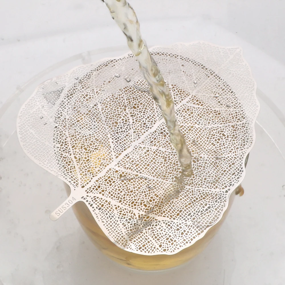 

Stainless Steel Multi-function Leaf Tea Filter Hollow Filter Teaware Bookmark Kitchen Tools