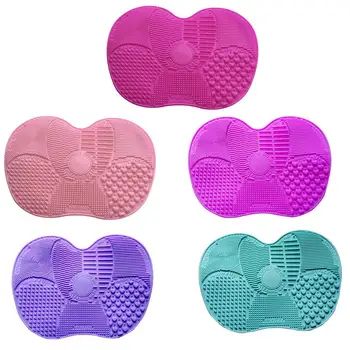 

1 PCS Make Up Brush Pad Silicone Scrub Cleaner Cosmetic Washing Brush Gel Cleaning Mat Foundation Makeup Brush Cleaner Pad