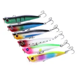 6 шт. Воблер Topwater рыбалки приманку Жесткий Bait 10,5 см 15,7 г Crankbait w/крюк Жесткий приманки воблеры Minnow блесен