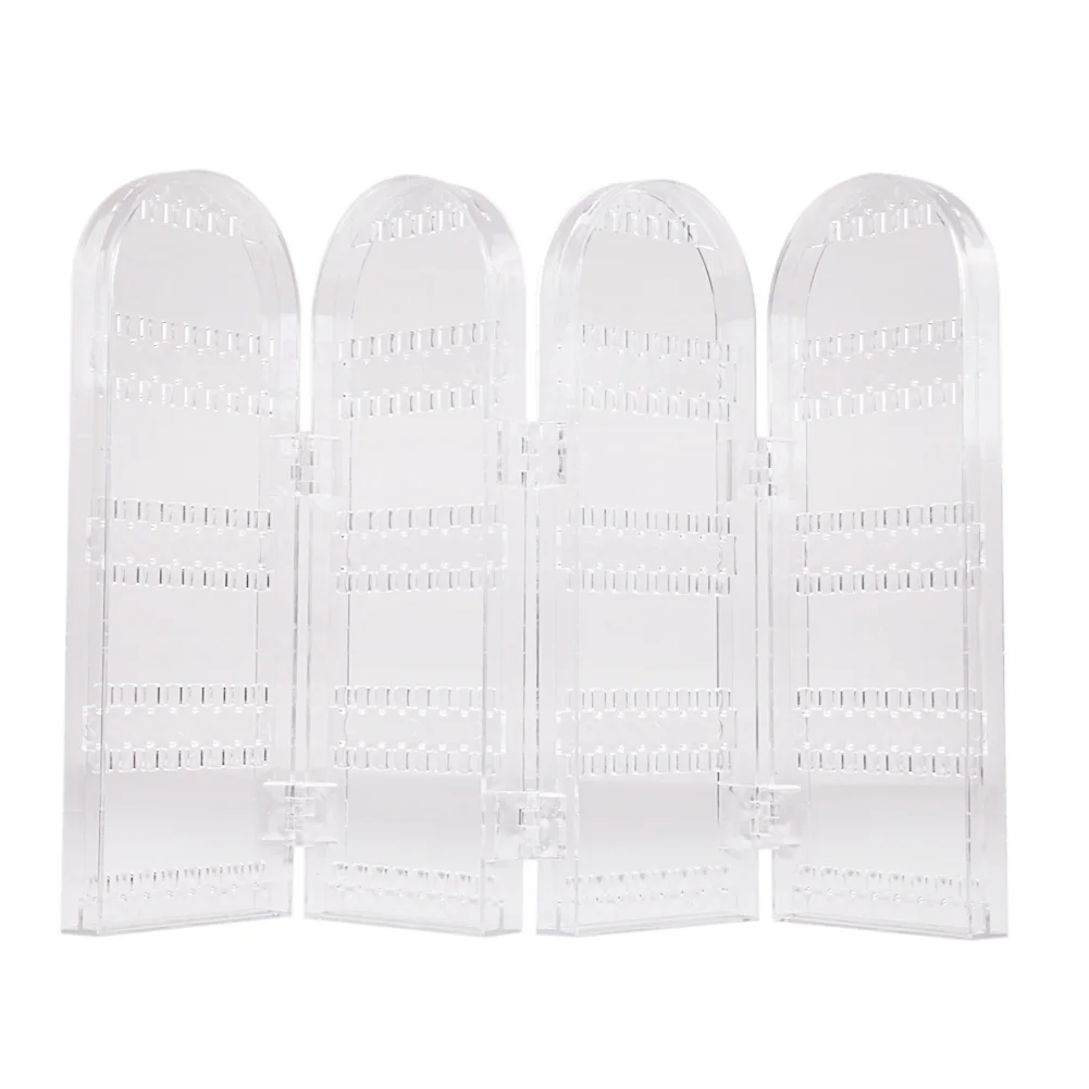 

Creative Crystal Clear 4 Doors Bracelets Earrings Necklace Jewelry Display Stand Good Packaging