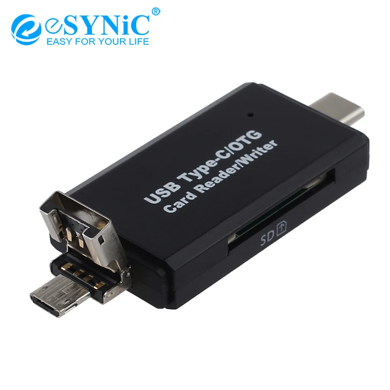 ESYNiC SD кард ридер USB 2 0 смарт карта памяти для ПК ноутбук смартфон планшет