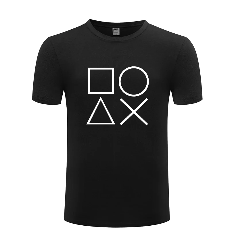 Playstation Controller Sign PS2 PS3 Game Mens Men T Shirt Tshirt 2018 New Short Sleeve O Neck Cotton Casual T-shirt Top Tee