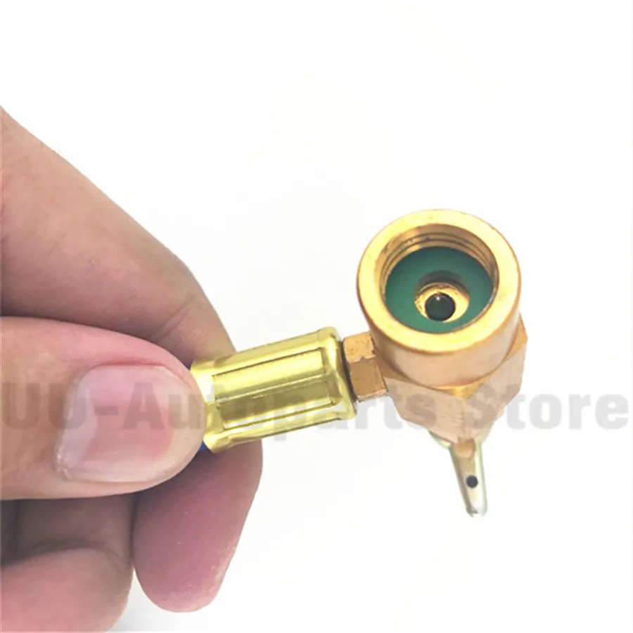 DIY 2in1 Blue/&Red Automobile AC R134A Quick Couplers Connectors Adapter Kit
