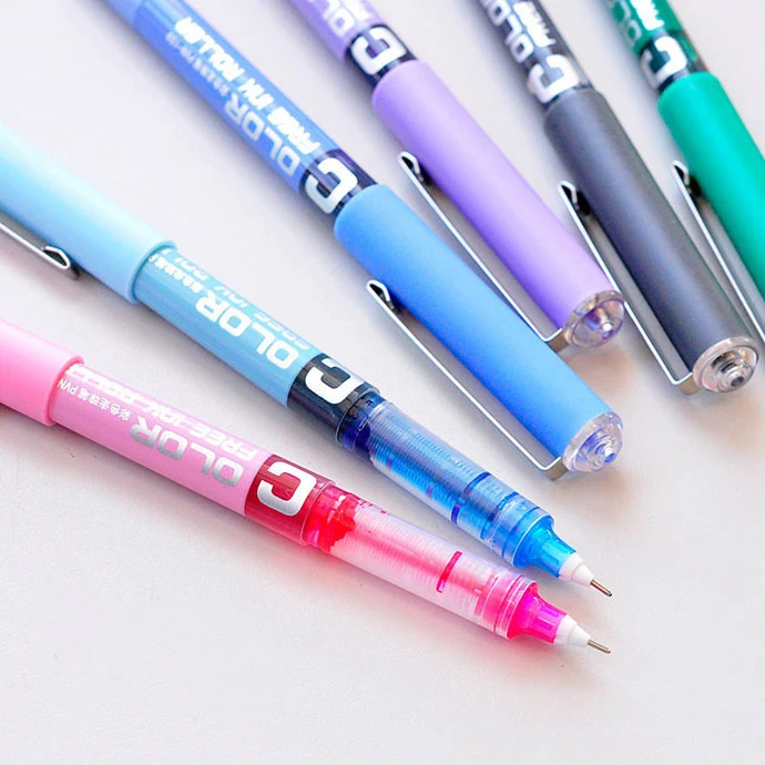 

SIXONE 1 Pc 0.38mm Needle Simple Style Just Liquid Gel Pen Write Fluent Color Pilot High Grade Office Letter Stationery
