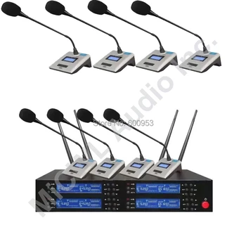 

MiCWL SKM9800 8 Tabletop Conference Wireless Microphone System Wireless Meeting Room Mic UHF 600MHz rang adjustable