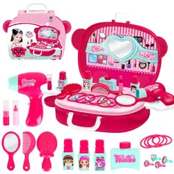 Девочка игрушка игровой дом Детская косметика чемодан моделирование принцесса макияж девушка игрушка косметический чемодан