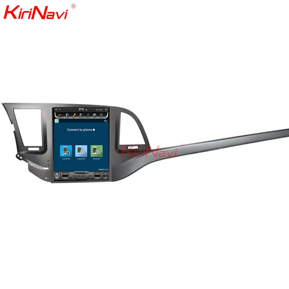 Discount KiriNavi Vertical Screen Tesla Style 10.4" Android 8.1 Car Radio For Hyundai Elantra Auto GPS Navigation Car Dvd Player 2016+ 4G 4