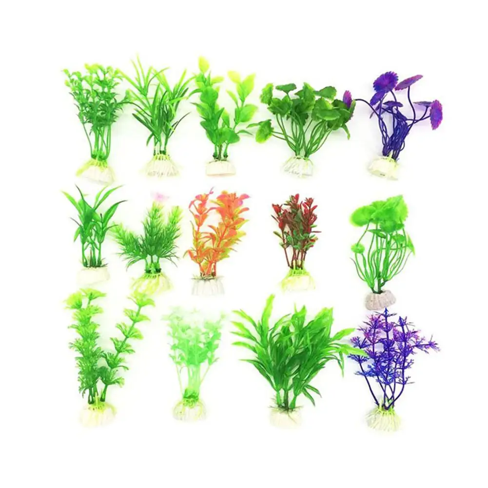 

AsyPets Simulate Water Plant Aquarium Fish Tank Landscape Fake Flower Waterweeds Decoration