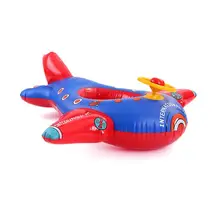Детский плавательный инструмент с рисунком в форме самолета, плавающий круг, летние надувные игрушки для купания, милый поплавок, бассейн, помощь, тренировочная лодка