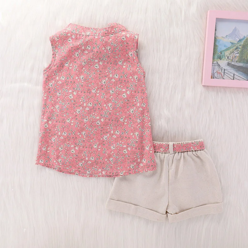Toddler Kids Baby Girls Floral Bowknot Vest T-Shirt+Shorts Outfits Clothes Set Stylish Bebe Set Sweet Sleeveless Tops Toddler Kids Baby Girls Floral Bowknot Vest T-Shirt+Shorts Outfits Clothes Set Stylish Bebe Set Sweet Sleeveless Tops