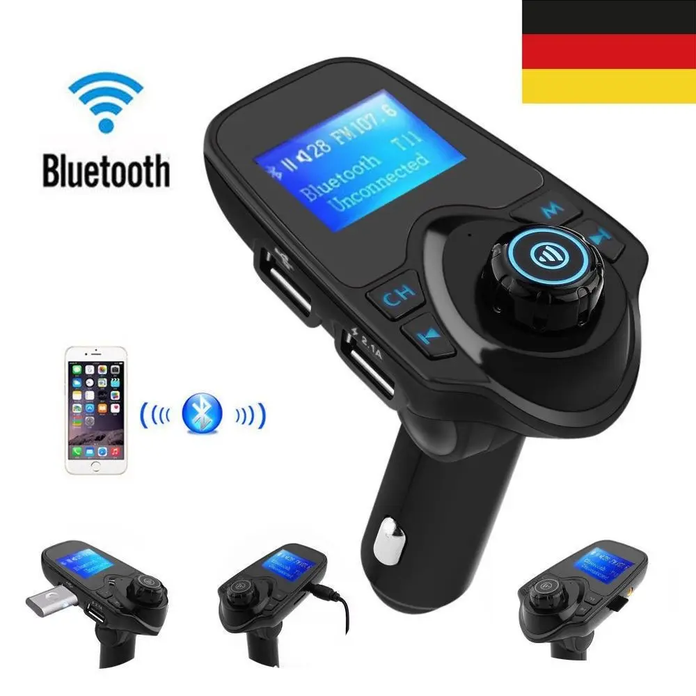 EinCar fm передатчик Aux модулятор громкой связи Bluetooth автомобиль автомобильный