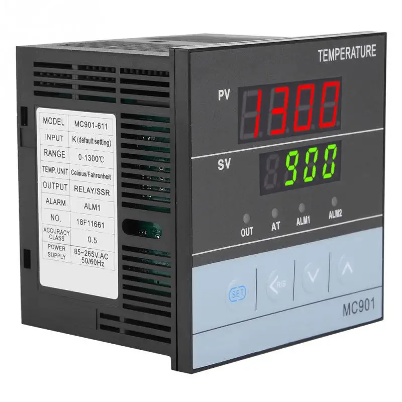 Koop MC901 Digitale Waterdichte PID TEMPERATUURREGELAAR K Type PT100 Sensor Ingang Relais SSR Output