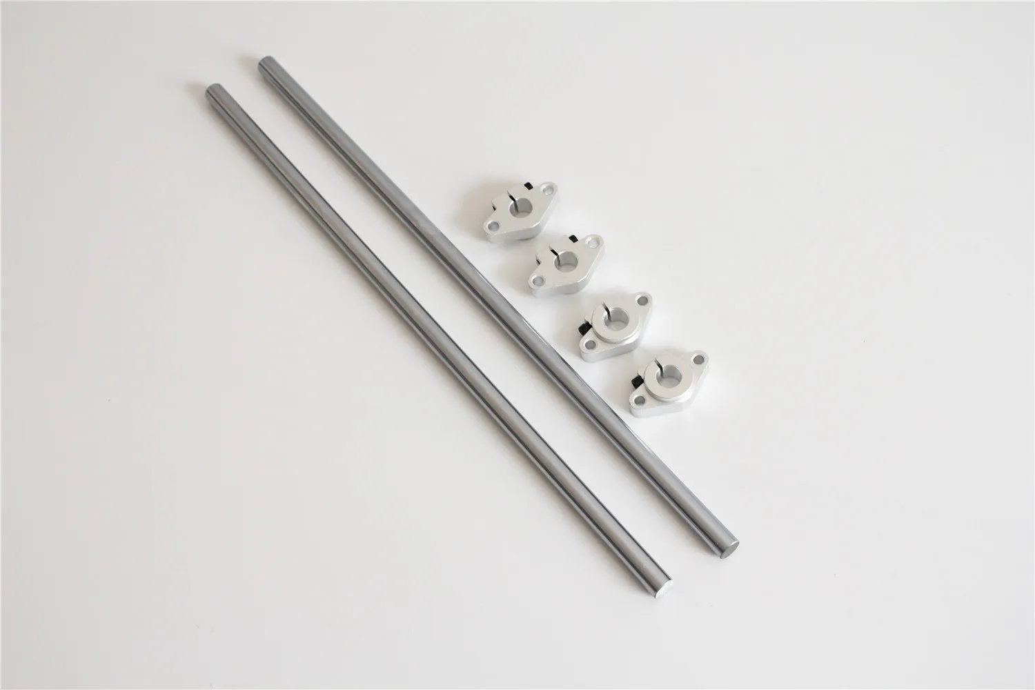 

3D printer parts Optical axis kit 2Pcs 12mm Chrome Plated Shaft + 4Pcs SHF12 Aluminum End Supporters
