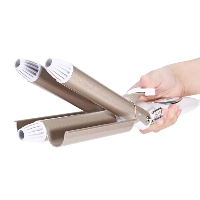 

KEMEI New Electric Hair Curling Iron Ceramic 3 Barrel Hair Curler Perm Rollers Hair Waver Styling Tools for Home Salon