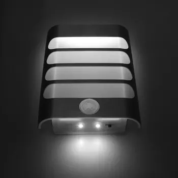 

3.7V LED Wireless Wall Nightlight Motion Sensor Rechargeable Night Automatic Switch Child Hallway Access Stairs 18650 Battery