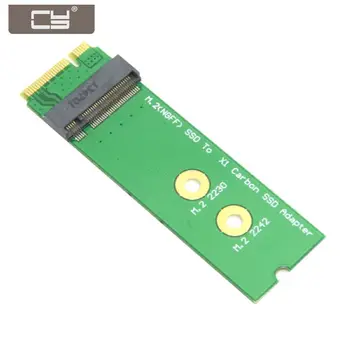 

CYSM Add on Cards PCBA Mini PCI-E 2 Lane M.2 NGFF 30mm 42mm SSD to Lenovo X1 Carbon Ultrabook SSD