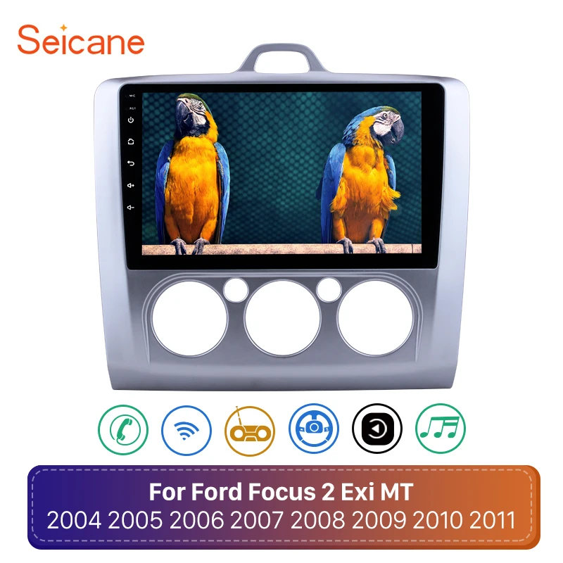 Автомагнитола Seicane 2DIN Android 10 для ford focus EXI MT 2 3 2004 2005 2006 2007 2008 2009 2010 2012 GPS