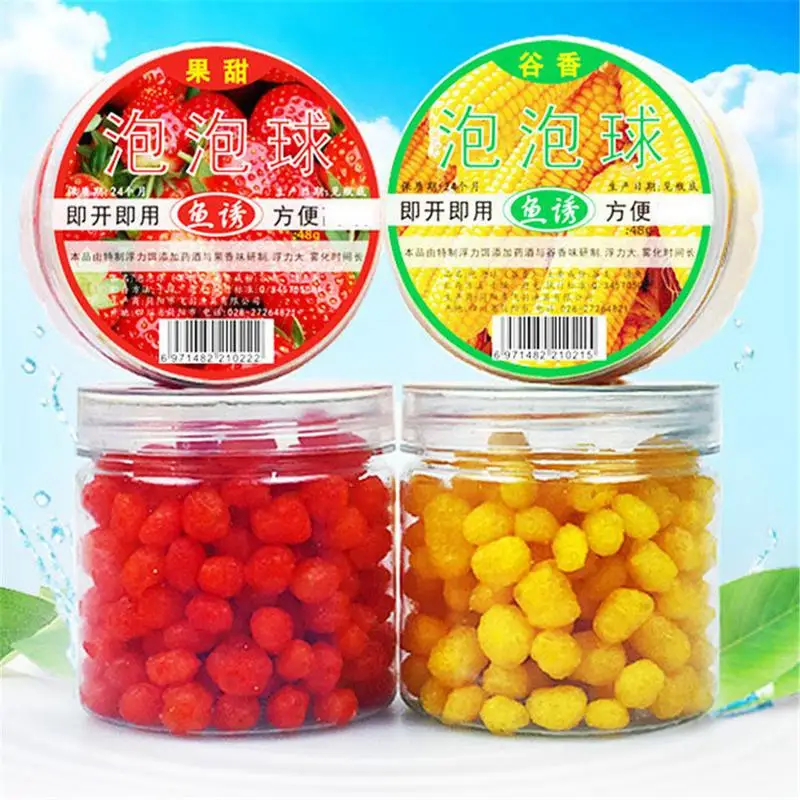 

Floating Fragrant Lure Granule Fish Bait Fruity Valley Geel Rood Aas Drijvende Mais Zachte Pellet Vissen Accessoires