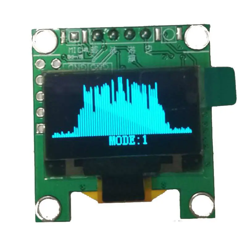 DYKB мини 0,9" OLED музыкальный анализатор спектра MP3 PC усилитель аудио индикатор уровня музыкальный ритм анализатор VU метр
