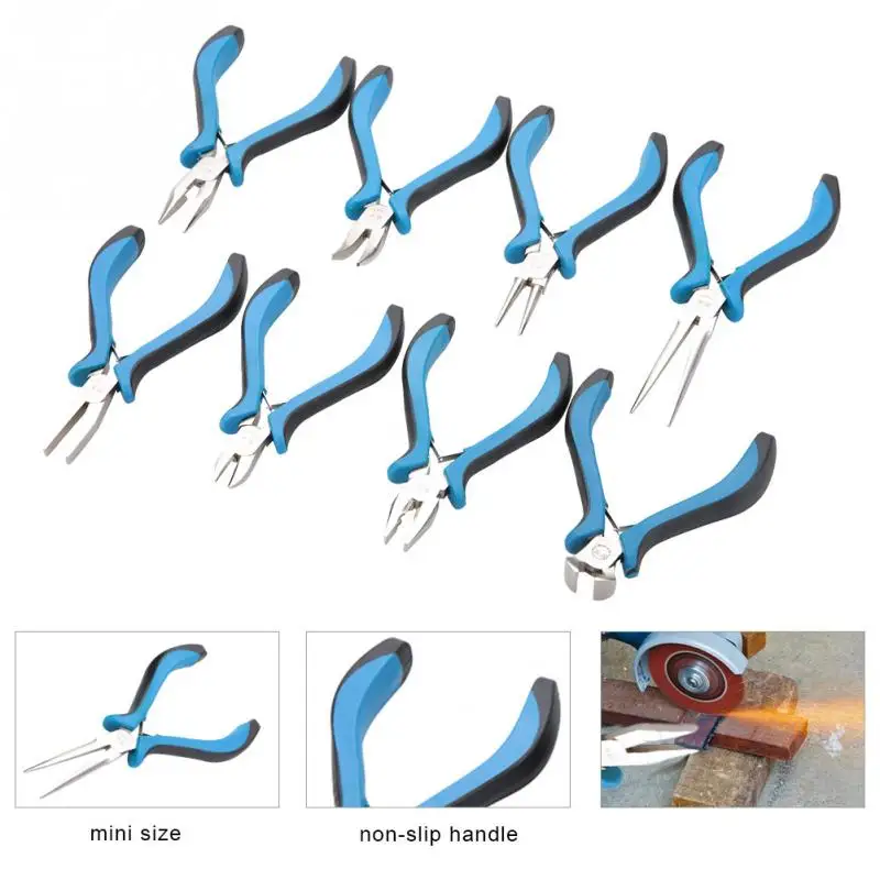 

8 Kinds of Jewelry Repair Tool Steel Plier Wire Cutter Flat Nose Diagonal Cutting Pliers For Jewelry Making Handmade Accessorie