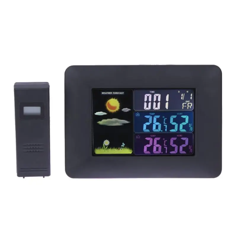 

Wireless Color Indoor/Outdoor Forecast Temperature Humidity Weather Station Temperature Meter