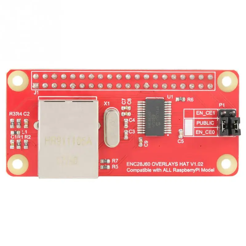 Горячий ENC28J60 Ethernet LAN сетевой адаптер модуль для Raspberry Pi нулевой платы