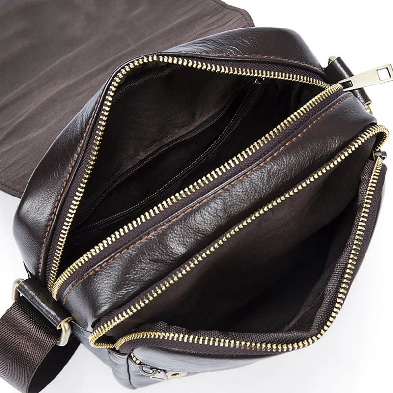 Crossbody Men'S Genuine Leather Bag Men Bag Fashion Shoulder Messenger Bag Men Small Flip Crossbody Men'S Genuine Leather Bag Men Bag Fashion Shoulder Messenger Bag Men Small Flip