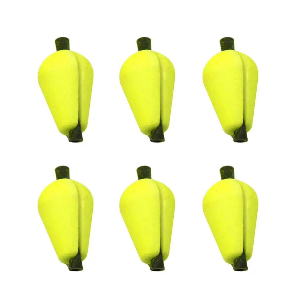 

6Pcs Fly Fishing Float Strike Indicators Foam Yellow