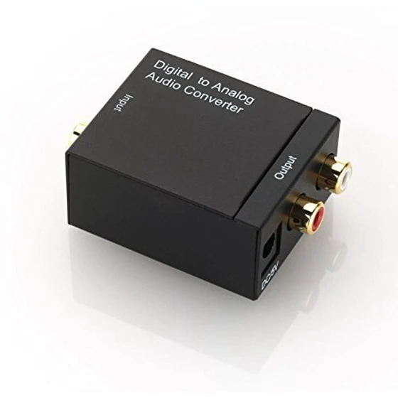 

Digital Toslink / SPDIF to Analog Stereo 2 x RCA Audio Converter - Digital Audio Converter (Toslink & Coaxial) to Analog (Cin