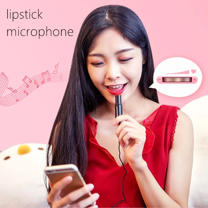 

smart phone and tablet pc microphone,lipstick design smart mini MIC for cellphones,Mic fos iOS Android Cell Phone
