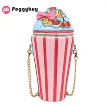 Креативные сумки на плечо в форме капкейка мороженого, модная сумка-мессенджер через плечо для девочек-подростков, дорожная сумка Bolsa feminina