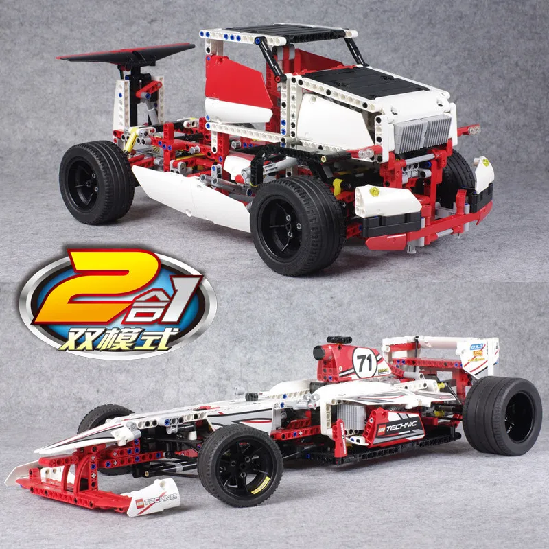 

1219pcs F1 FORMULA Racing Super Car Compatible Legoing Technic 2in1 Model Building Blocks Brick Toys For Children