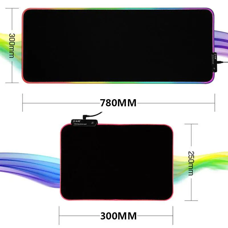 Eastvita большой USB проводной светодиодный RGB цветной игровой коврик для мыши