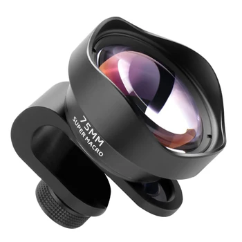 

Pholes 75mm Mobile Macro Lens Phone Camera Macro Lenses For Iphone Xs Max Xr X 8 7 S9 S8 S7 Piexl Clip On 4k Hd Lens