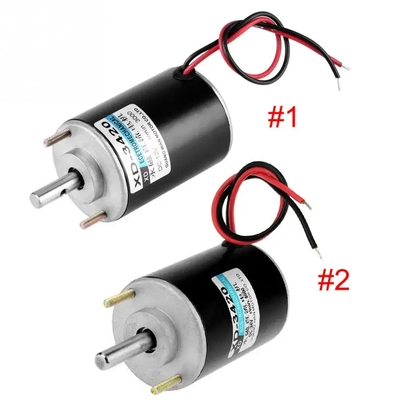 XD 3420 12/24V 30W Permanent DC Motor High Speed CW/CCWin DC