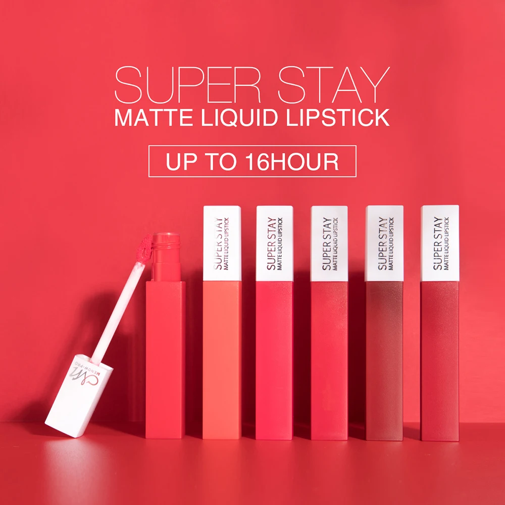 

MENOW Brand 12 Colors Matte Lip Gloss Women Lips Maquiagem Matt Lip Gloss Make up Lipgloss Mate Batom Lip Stick TSLM2