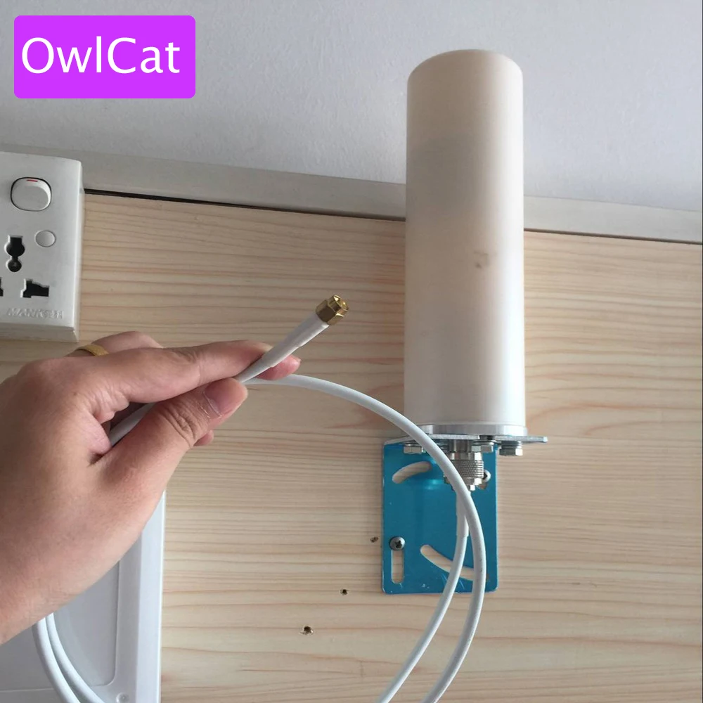 OwlCat LTE 4G всенаправленная Стекловолоконная Антенна Водонепроницаемый сигнал усиленный 4/6DBI внешний для 4G CCTV SIM Камера