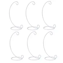 6 Упак.) стенд с орнаментом, железный держатель для Висячий стеклянный Глобус подвесной Террариум для растений, шар ведьмы, Христос