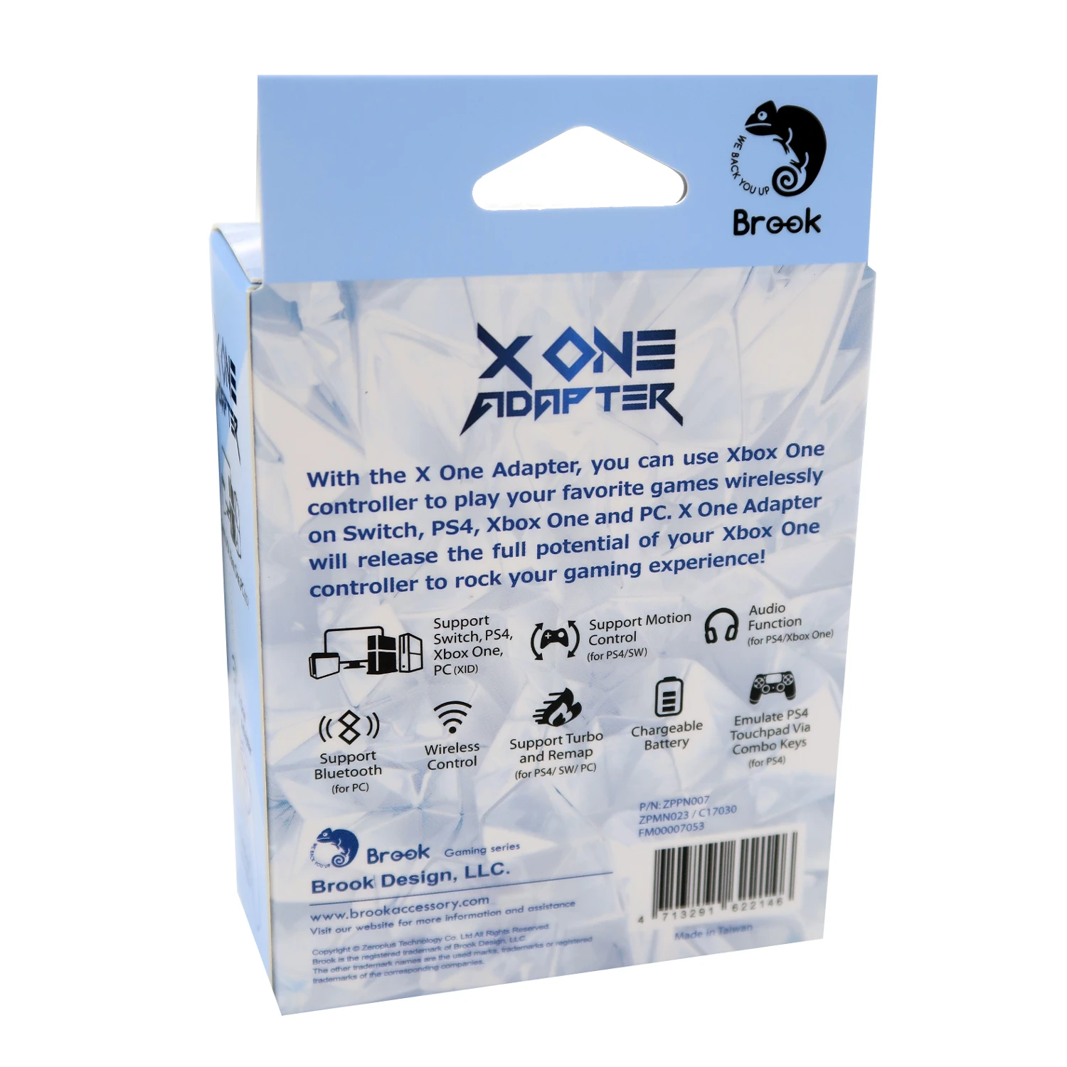 Адаптер Brook X One для Xbox PS4/Nintendo Switch One/ПК беспроводной конвертер и перезаряжаемая