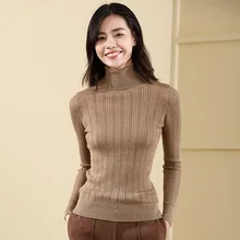 2018 Autumn And Winter pullover knitting rendering pullover sweater women's fashion turtleneck sweater winter 18091 2018 Autumn And Winter pullover knitting rendering pullover sweater women's fashion turtleneck sweater winter 18091